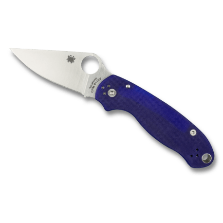 Spyderco Para™ 3 Pocket Knife with Plain Edge Blade, Dark Blue