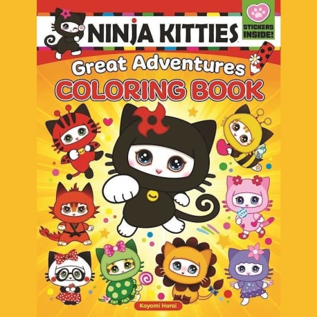 Ninja Kitties Great Adventures Coloring Book By Kayomi Harai