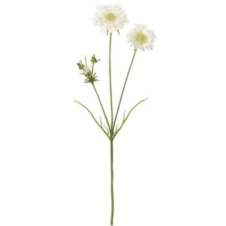 Allstate Floral White Scabiosa Spray, 32 in.