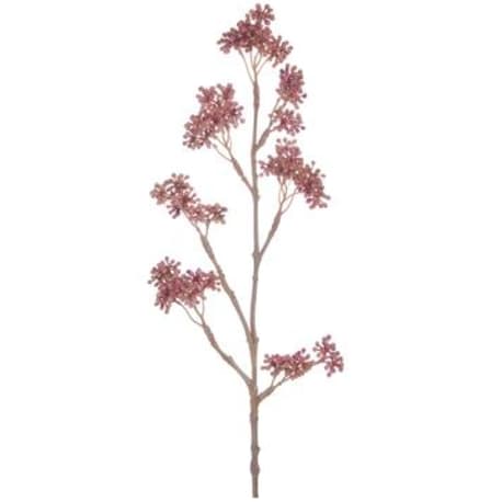 Allstate Floral Pink & Cream Callicarpa Seed Spray, 17 in.