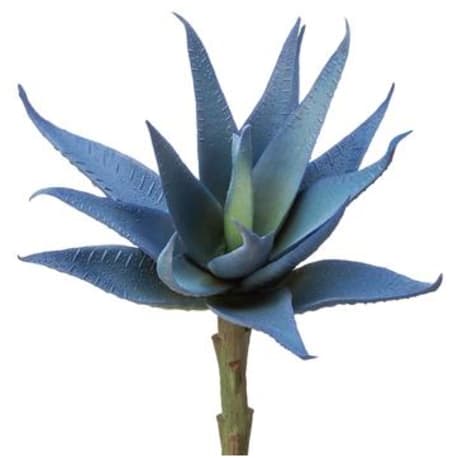 Allstate Floral Blue Soft Touch Agave Pick, 6 in.