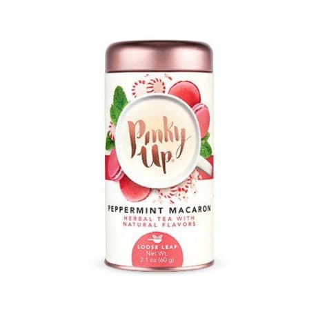 Pinky Up Peppermint Macaron Loose Leaf Tea Tin, 2.1 oz.