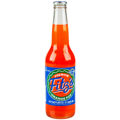 Fitz's Orange Pop Soda, 12 oz.