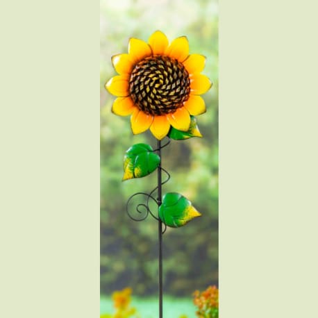 Evergreen Small Radiant Sunflower Stake