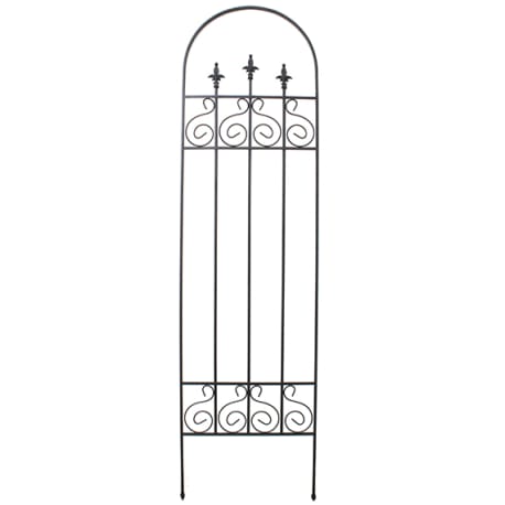 Border Concepts Black New Orleans Trellis, 24 x 88 in.