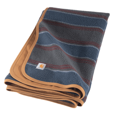 Carhartt Shadow Stripe Sherpa Lined Dog Blanket, 45.5 x 59.5 in.