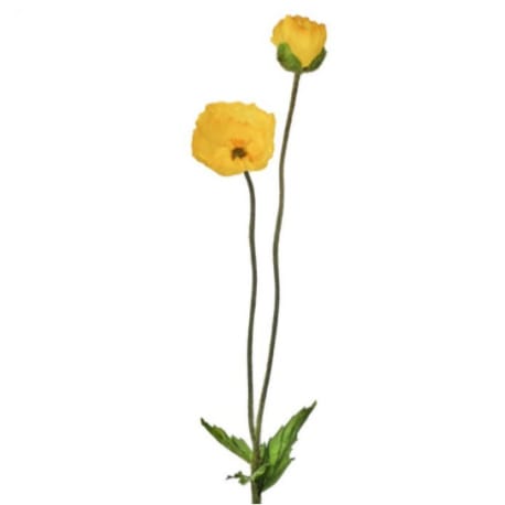 Regency International Yellow Summer Poppy & Bud, 29 in.