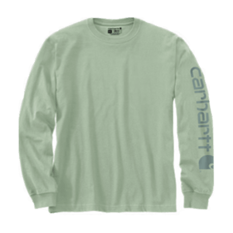 Carhartt Men's 4XL Soft Green Pocket Logo Long Sleeve Shirt