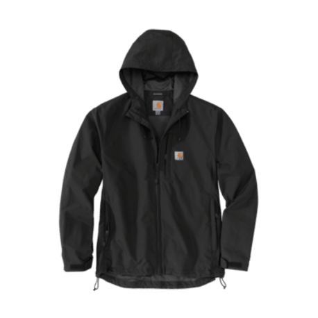 Carhartt Men's Large Black Rain Defender Relaxed Fit Jacket