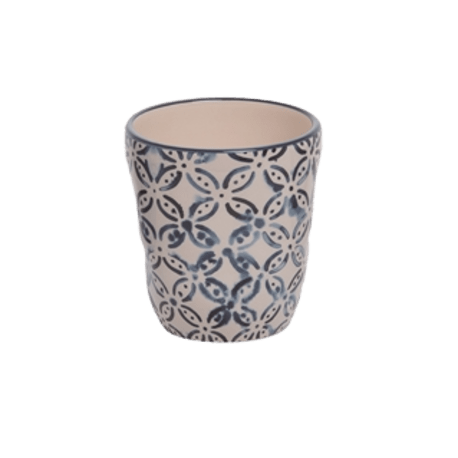 Transpac Medium Indigo Clash Planter