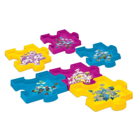 Jigsaw Puzzle Stackable Sorting Trays | Set of 6