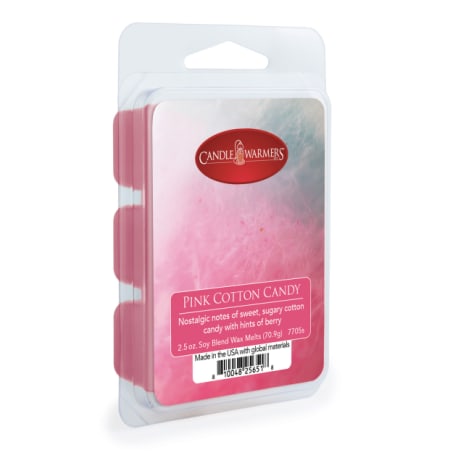 Candle Warmers Pink Cotton Candy Classic Wax Melts, 6-Pack