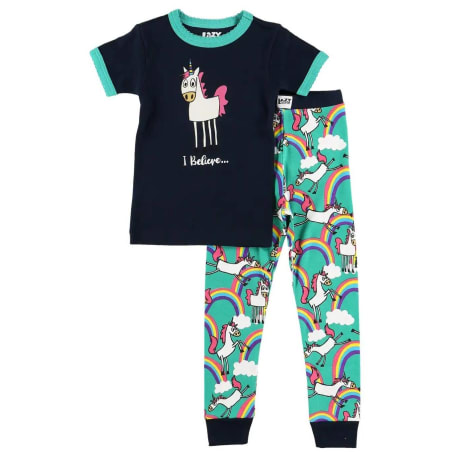 Lazy One I Believe… Unicorn Kid's PJ's Set, 10