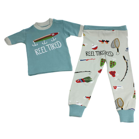 LazyOne Reel Tired Kids' PJ Set, Size 10