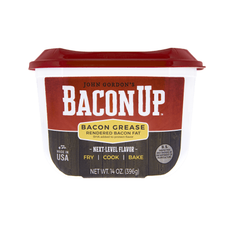 Bacon Up Bacon Grease Rendered Bacon Fat for Frying, Cooking, Baking, 14  ounces 14 Ounce (Pack