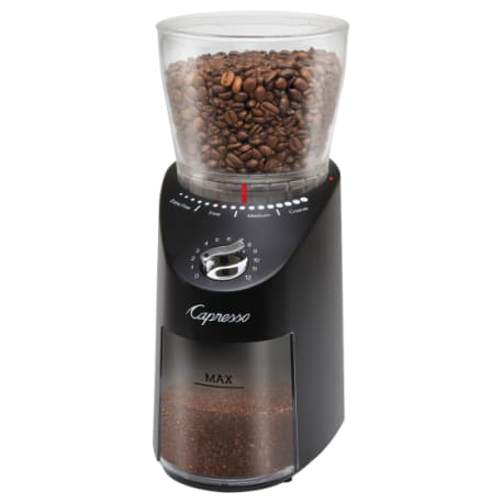 Capresso Infinity Plus Conical Burr Black Coffee Grinder