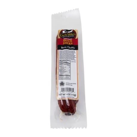 Uncle Mike's Bacon & Cheddar Snack Stick, 4 oz.