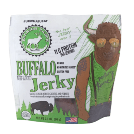 Pearson Ranch Jerky Buffalo Jerky Bag, 2.1 oz.