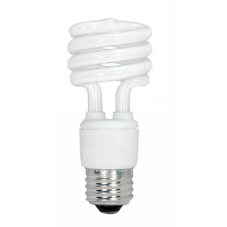 Satco 13 Watt Mini Spiral T2 Compact Fluorescent Light Bulb, 4-Pack