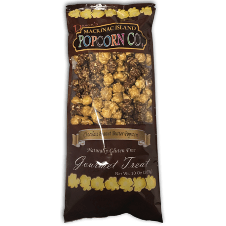 Devon's Mackinac Island Chocolate Peanut Butter Popcorn, 10 oz.