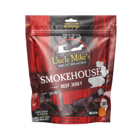 Uncle Mike's Smokehouse Beef Jerky, 3.25 oz.