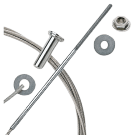 Feeney 1/8 in Cable Rail Assembly for Wood Posts, 10 ft.