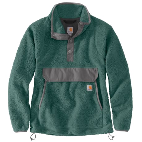 Carhartt Women's XXL Slate Green Heather Fleece Snap Front Pullover