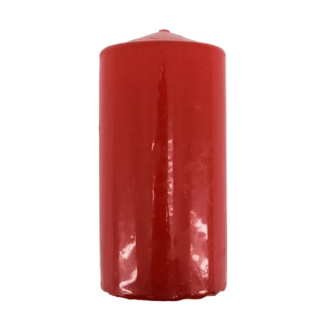 Treemont Floral Red Wax Candle, 3 x 6 in.