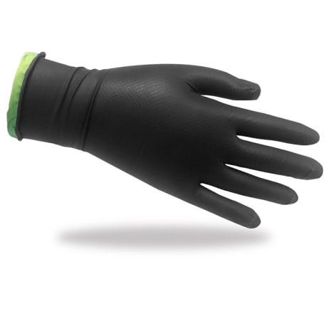 Get-A-Grip® Black Nitrile 2XL Gloves. 100-Pack