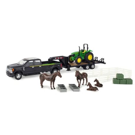 TOMY LP82785 1:32 John Deere 5075E Tractor Set