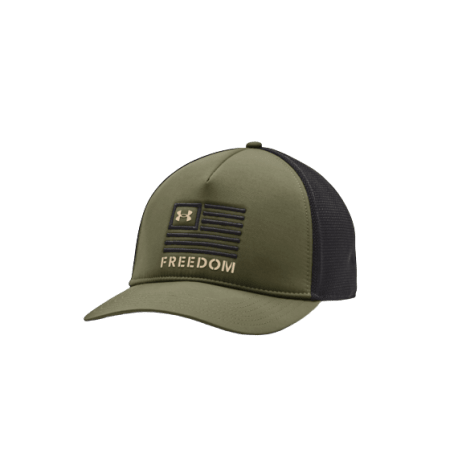 Under Armour Men's Marine Green & Black UA Freedom Trucker Hat