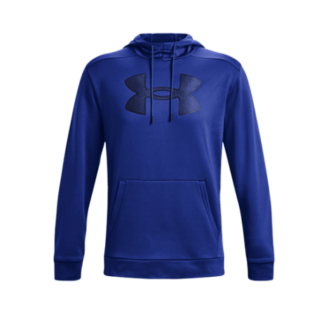 Under Armour Men's Large Royal & Black Fleece Big Logo Hoodie