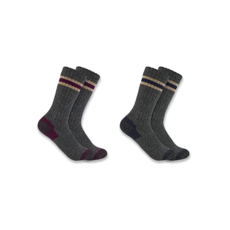 Carhartt Women's Large Charcoal Camp Boot Socks, 2-Pack