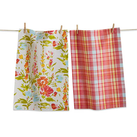 tag Bloom & Blossom Dishtowels, Set of 2