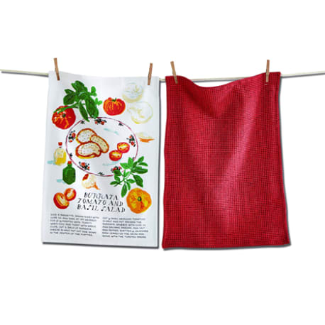 TAG Burrata Salad Dishtowels, Set of 2