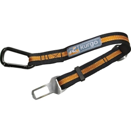 Kurgo Orange Tether Seat Belt