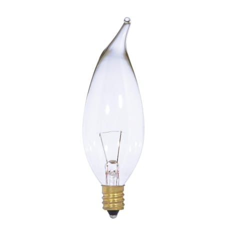 Satco 25 Watt CA10 Incandescent Clear Candelabra Light Bulb