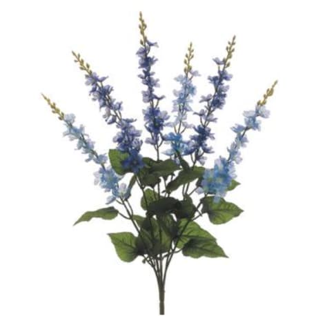 Allstate Floral Two Tone Blue Delphinium Bush, 24 in.