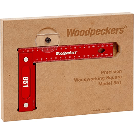 Woodpeckers 851 8-In. Precision Square w/ Case