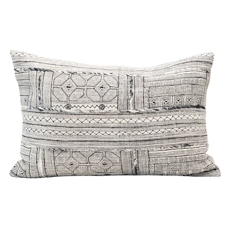 Bloomingville Embroidered Cotton Lumbar Pillow, 16 x 24 in.