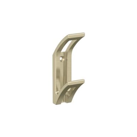 Amerock Avid Two Prong Golden Champagne Decorative Wall Hook