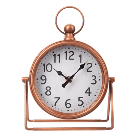 GANZ Copper Desk Clock, 7 x 9.25 in.