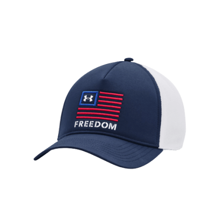 Under Armour Men's Academy & White UA Freedom Trucker Hat