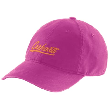 Carhartt Women's Magenta Agate Canvas Script Graphic Cap