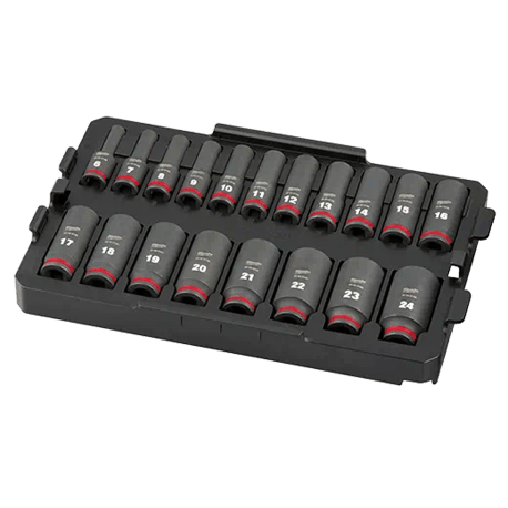 Milwaukee SHOCKWAVE™ Impact Duty™ 19-PC 3/8" Drive Metric Sockets