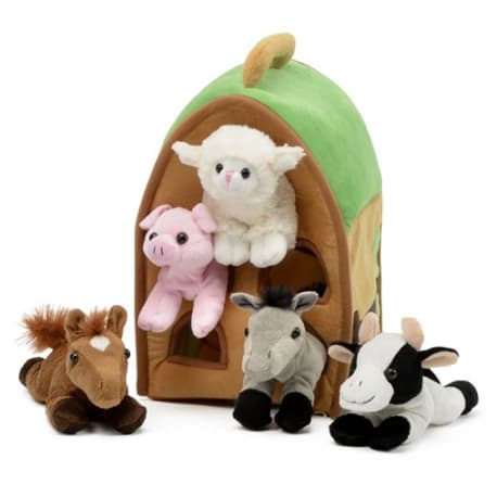 Mini Stuffed Farm Animals (Pack of 12), Farm Animals