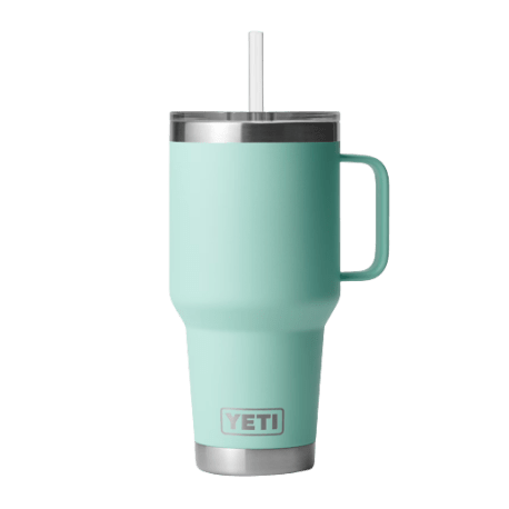 YETI Rambler Seafoam Mug with Straw Lid, 35 oz.