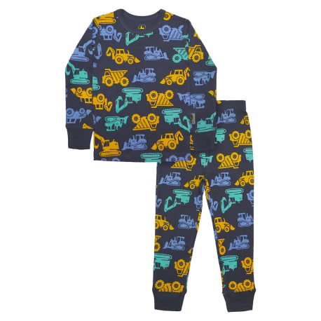 John Deere Boys' Construction PJ Set, 2T