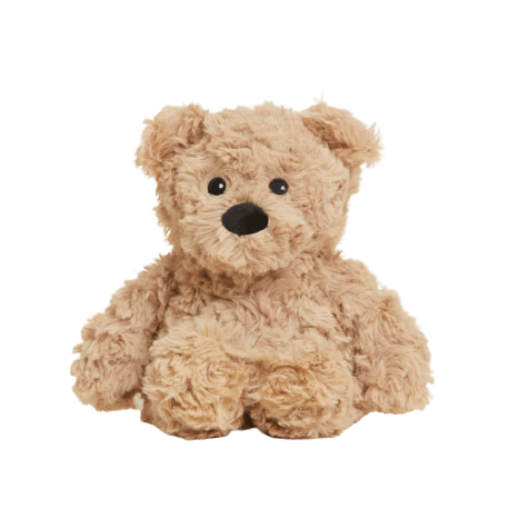 Warmies Junior 9-In. Microwavable Plush Brown Curly Bear