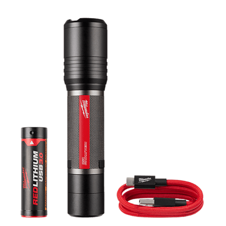 Milwaukee REDLITHIUM™ USB 2,000-lumen Slide Focus Flashlight